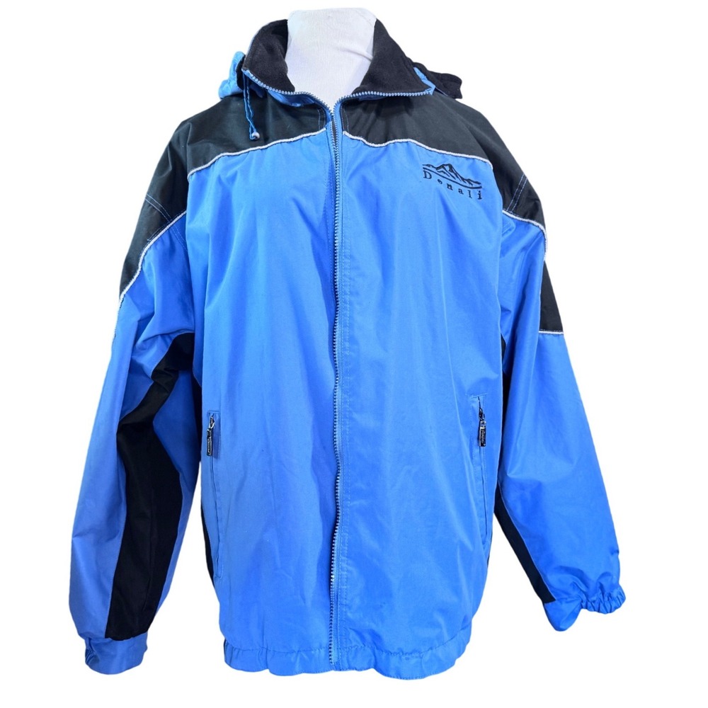 VTG Y2K Jacket Cheneral Reversible Insulated Size L Hooded‎ Vintage Denali